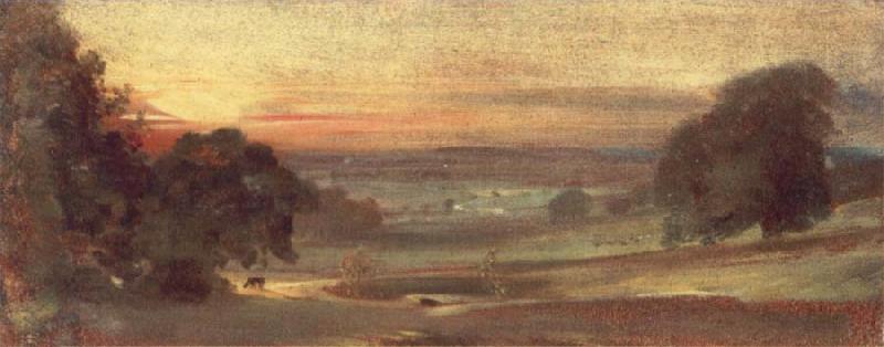 John Constable The Valley of the Stour at Sunset 31 October 1812 China oil painting art